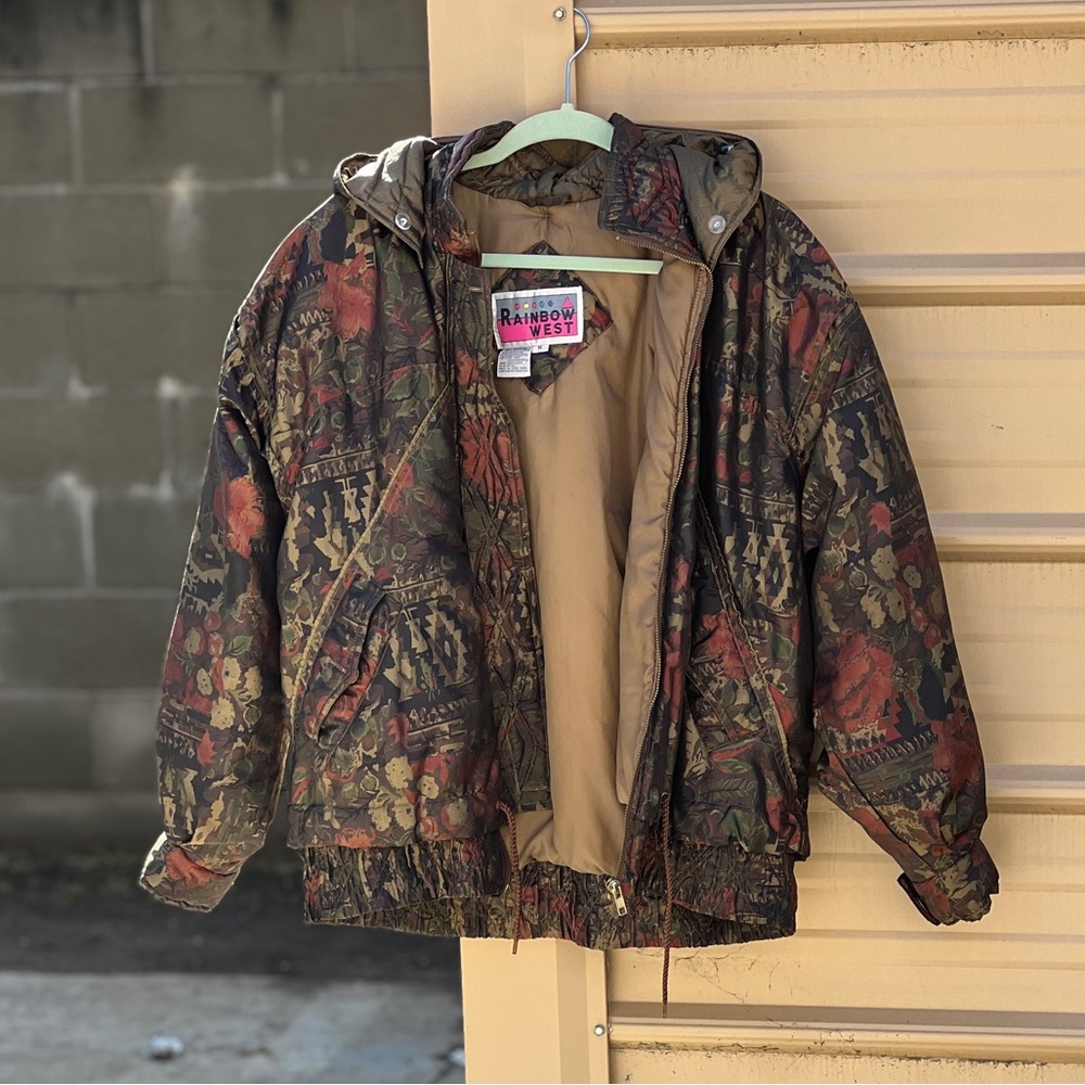 Vintage Rainbow West puffer jacket